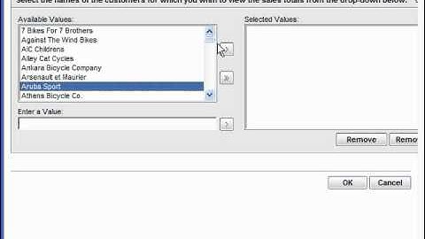 Crystal Reports Tutorial Entering Parameter Values-11 Business Objects Training Lesson 13.6