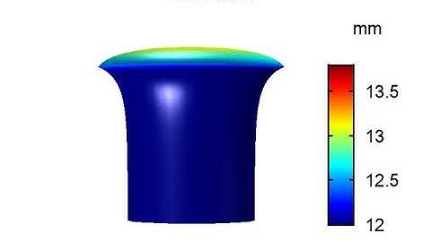 Swelling of PDMS cylinder upon hexane droplet impact