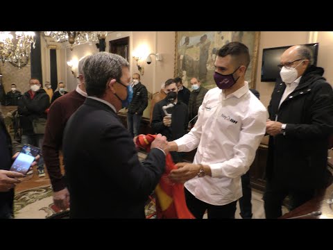La Diputación de Burgos recibe a Felipe Orts, campeón de España en ciclocros