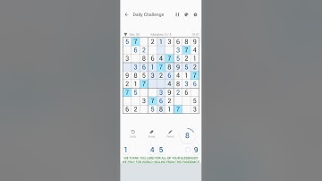 03 NOVEMBER 2021 - SUDOKU DAILY CHALLENGE