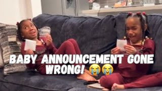 Telling Kyndall and Blair They’re Going To Have Another Sister or Brother 🤣❤️ #RevealGoneWrong