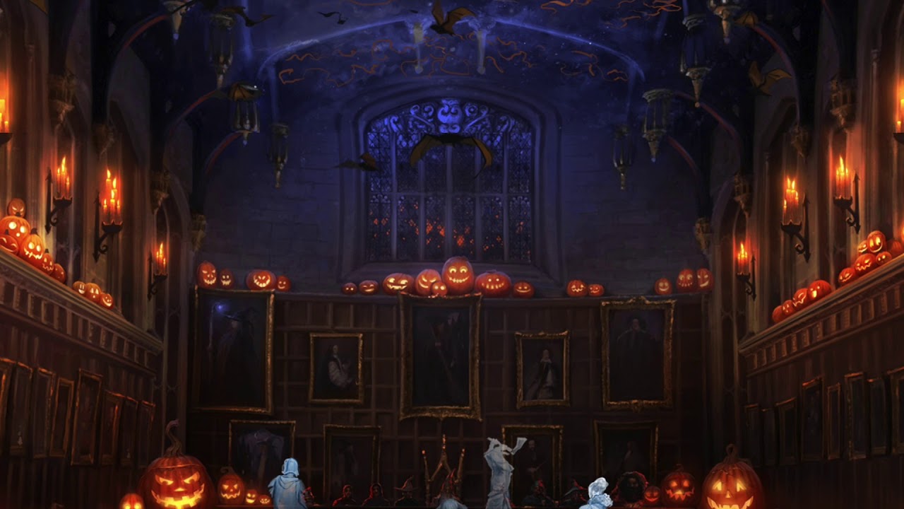 Asmr Halloween Night In The Great Hall Harry Potter Ambience