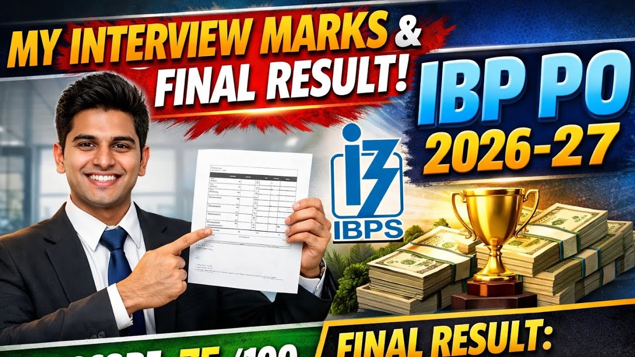 IBPS PO FINAL RESULT OUT 😮|| MY INTERVIEW MARKS AND OTHERS MARK IN KOLKATA PANEL 
