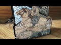Zig Zag Card using Stamperia Winter Tales