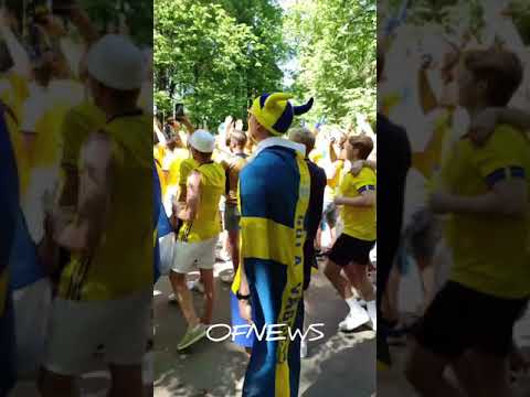 Видео: Swedish fans