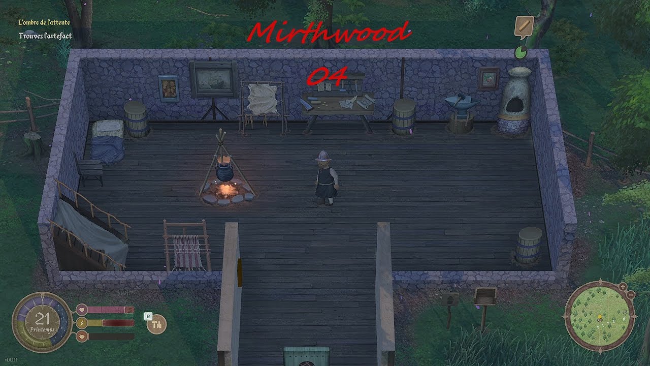 Mirthwood Fr. Ep.04. Je me familiarise avec les combats, avec le social. J'aménage ma maison.