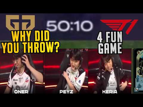 THE LONGEST BANGER IN LCK! - T1 vs GEN Highlights with Voice Comms Translated