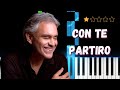 Con Te Partiro - Andrea Bocelli︱Easy Piano Tutorial