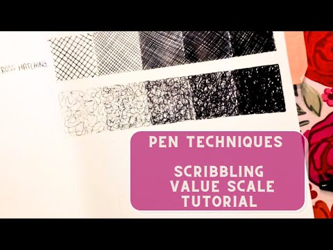 How to Create a Scribbling Value Scale with a Bic Pen | Step-by-Step Tutorial