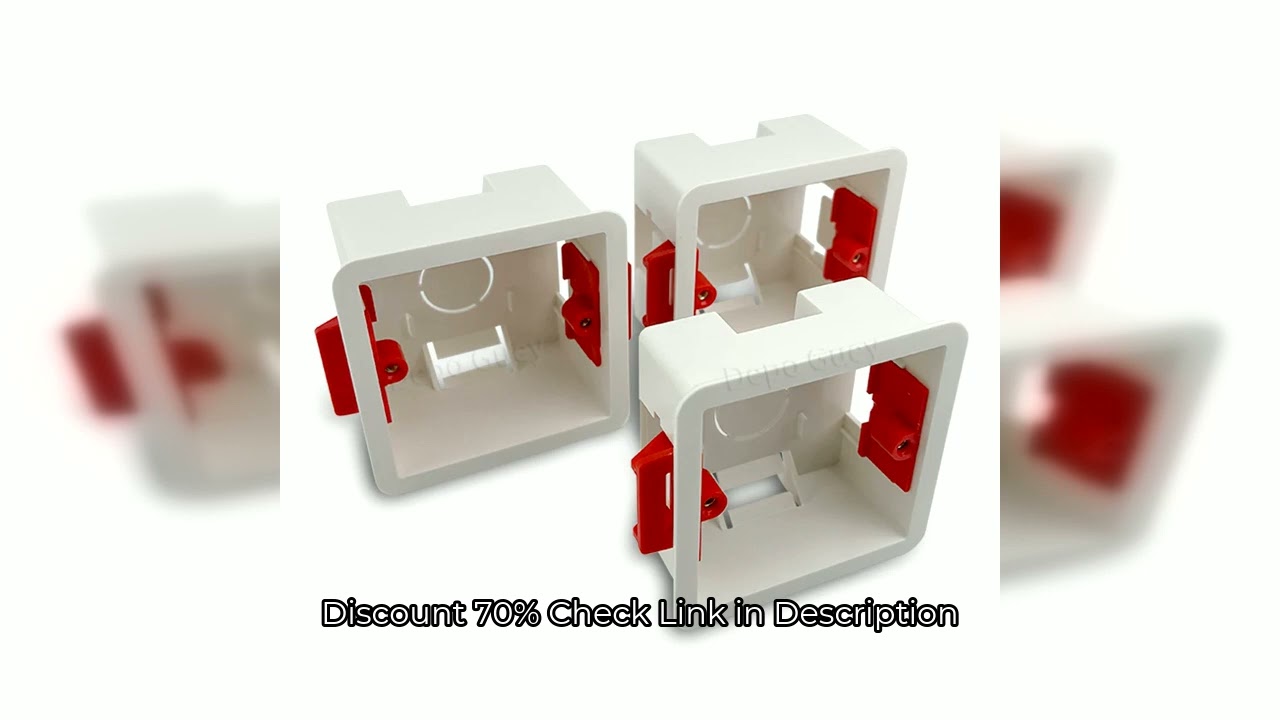 86 Type Switch Mounting Box Cassette Flame Retardant Plastic PVC Junction Back Box Universal White E