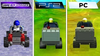 Lego Racers 2 (2001) GBA vs PS2 vs PC (graphics comparison)