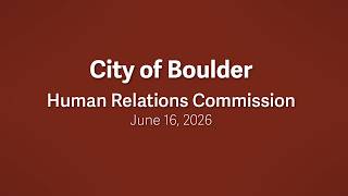 06-16-26 Human Relations Commission Meeting