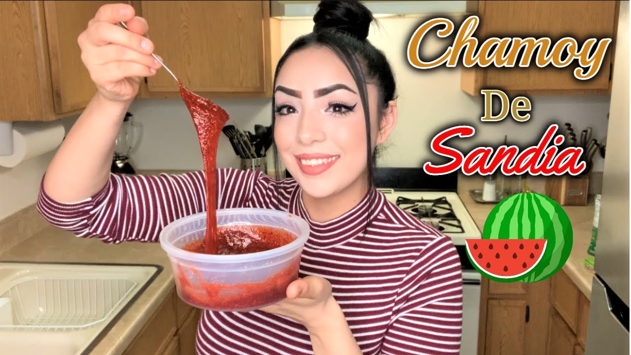 HOW TO MAKE A HOMEMADE CHAMOY DE SANDIA (WATERMELON CHAMOY) YouTube