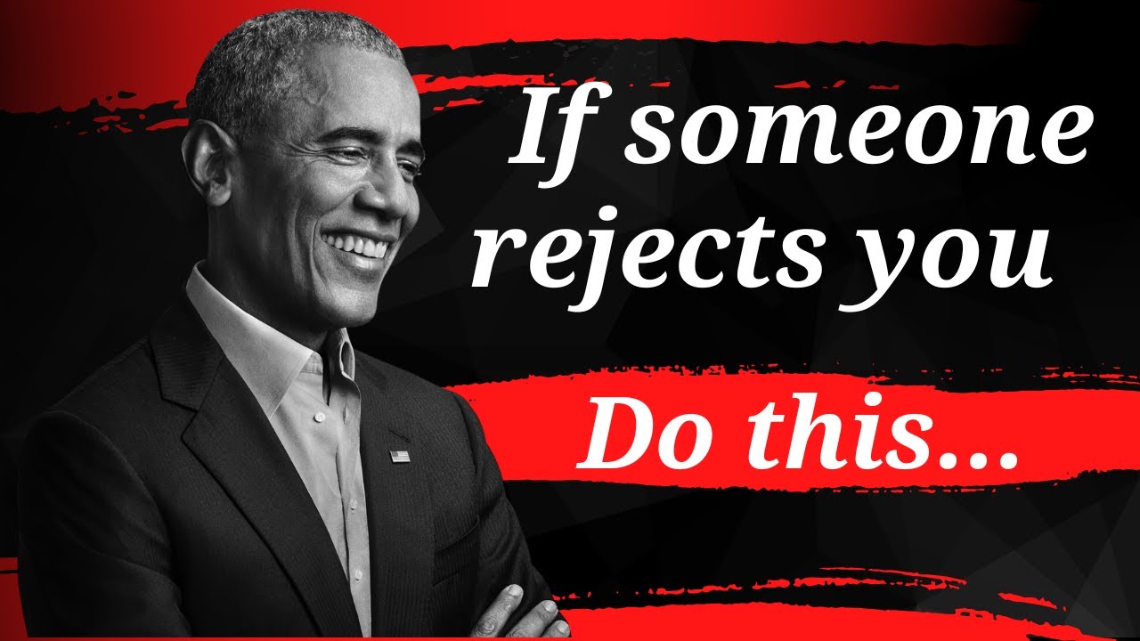 If someone rejects you do this | Barack Obama Motivational speech | Motivational tips #motivation