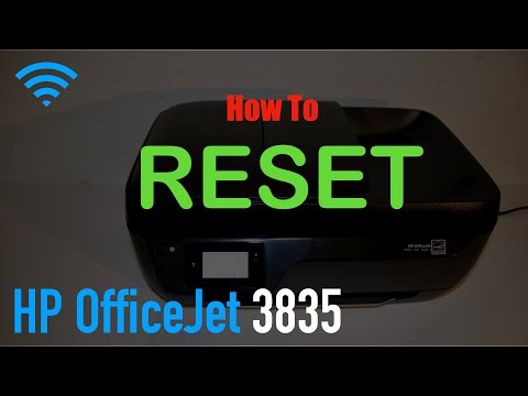 How to "RESET" HP OfficeJet 3835 All-in-one Printer, review ?