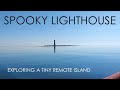 Eerie remote lighthouse  lake michigan  restless viking