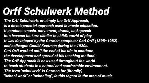 Music 3 Orff Schulwerk Method