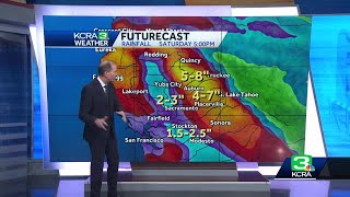 Atmospheric River event in Northern California: Here are possible rain totals to expect through t...