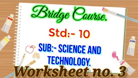 Bridge Course Class 10th Science 1 || Setu Abhyas || Bridge Course Class 10th Science Day 3