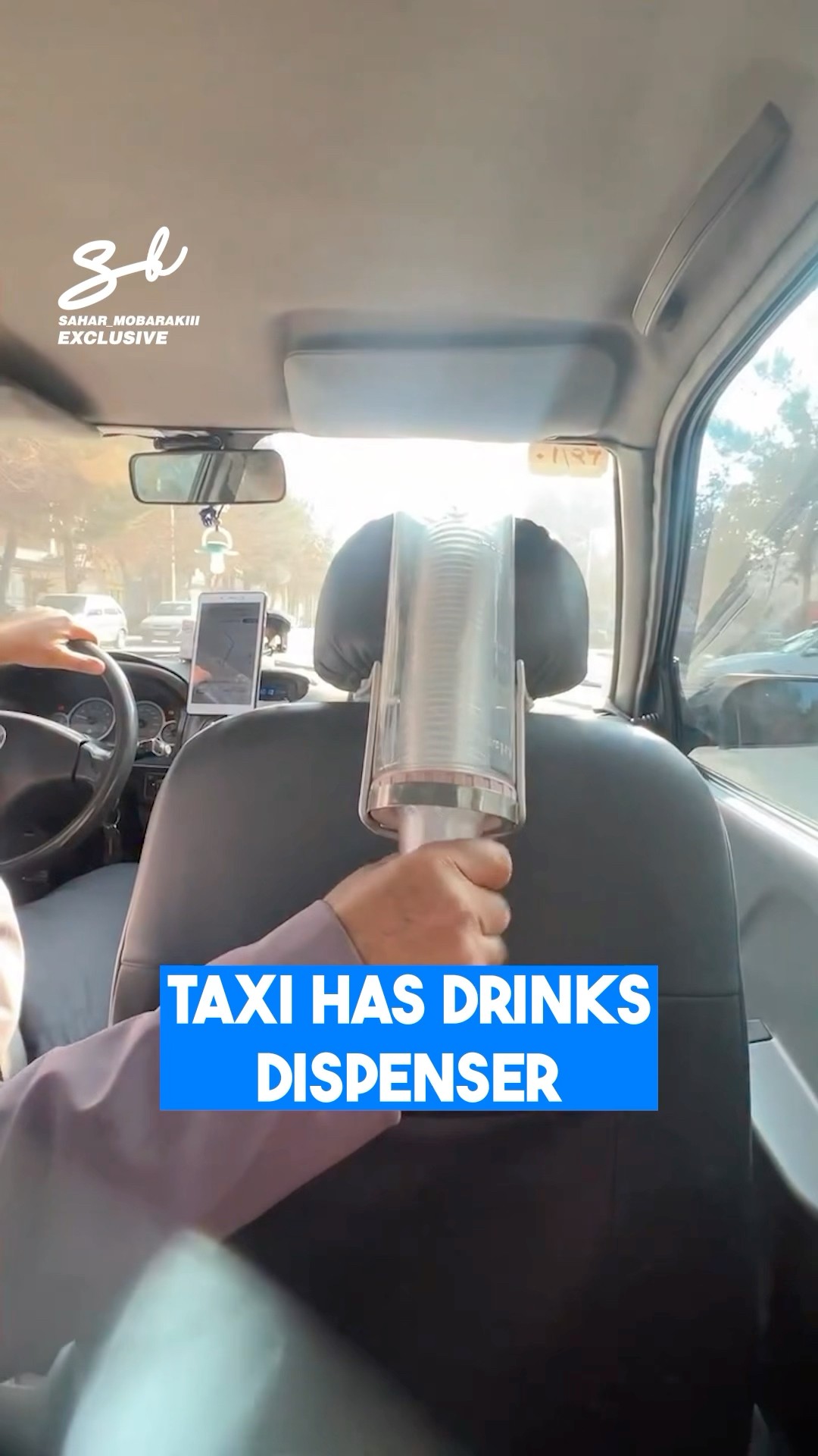 Drinks are included with your fare ? #taxi #cars #funny