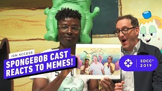 SpongeBob Voice Actors React to Classic SpongeBob Memes - Comic Con 2019 Resimi