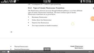 types of fluorescence radiations part 1
