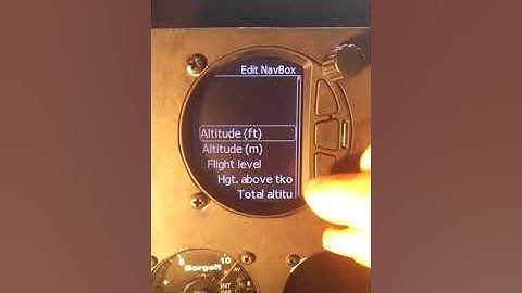 How to change the Navbox layout and content on the S series vario moving map page