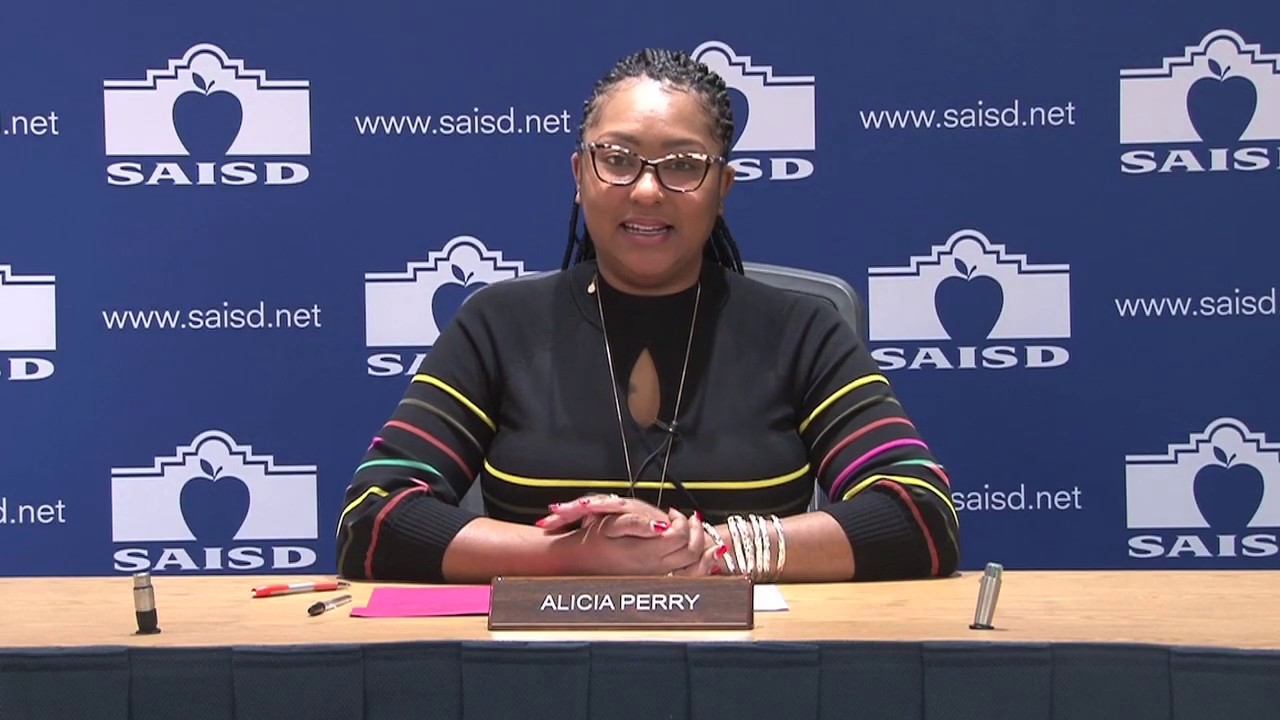 Alicia Perry Message - SAISD Board Member for District 2 - YouTube