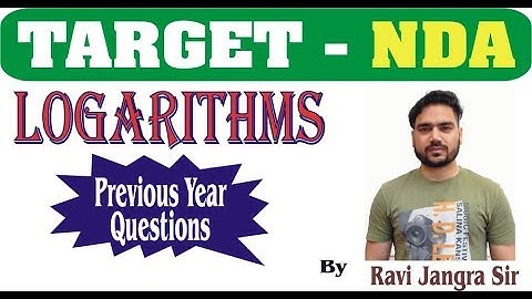 7:00 PM_Maths For NDA/Short Tricks/Logarithm Class 14 By Ravi Jangra Sir