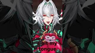 Zen bites her tongue #vtuber #envtuber #vtuberclips #zentreya #twitch