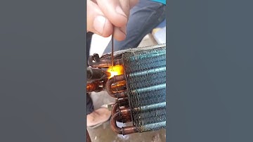split ac cooling coil leak repairing || indoor unit leak repairing #shorts