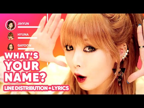 4MINUTE - What's Your Name? (Line Distribution + Lyrics Karaoke) PATREON REQUESTED