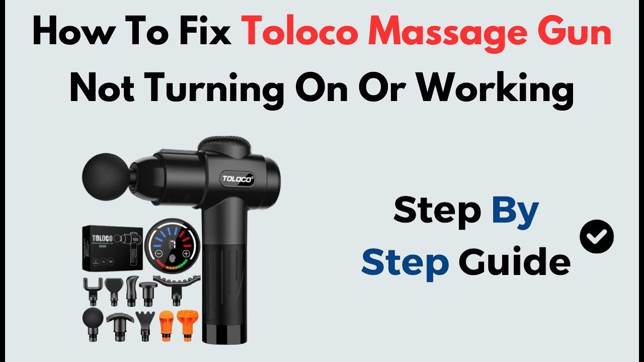 How to Fix Toloco Massage Gun Not Turning On or Working | Battery
