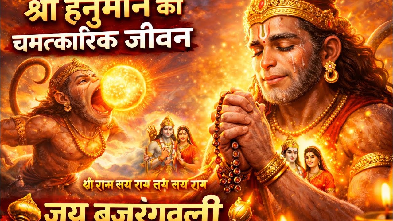 जब हनुमान ने सूरज निगल लिया 😱 | हनुमान जी का अद्भुत जीवन | Hanuman Bhajan