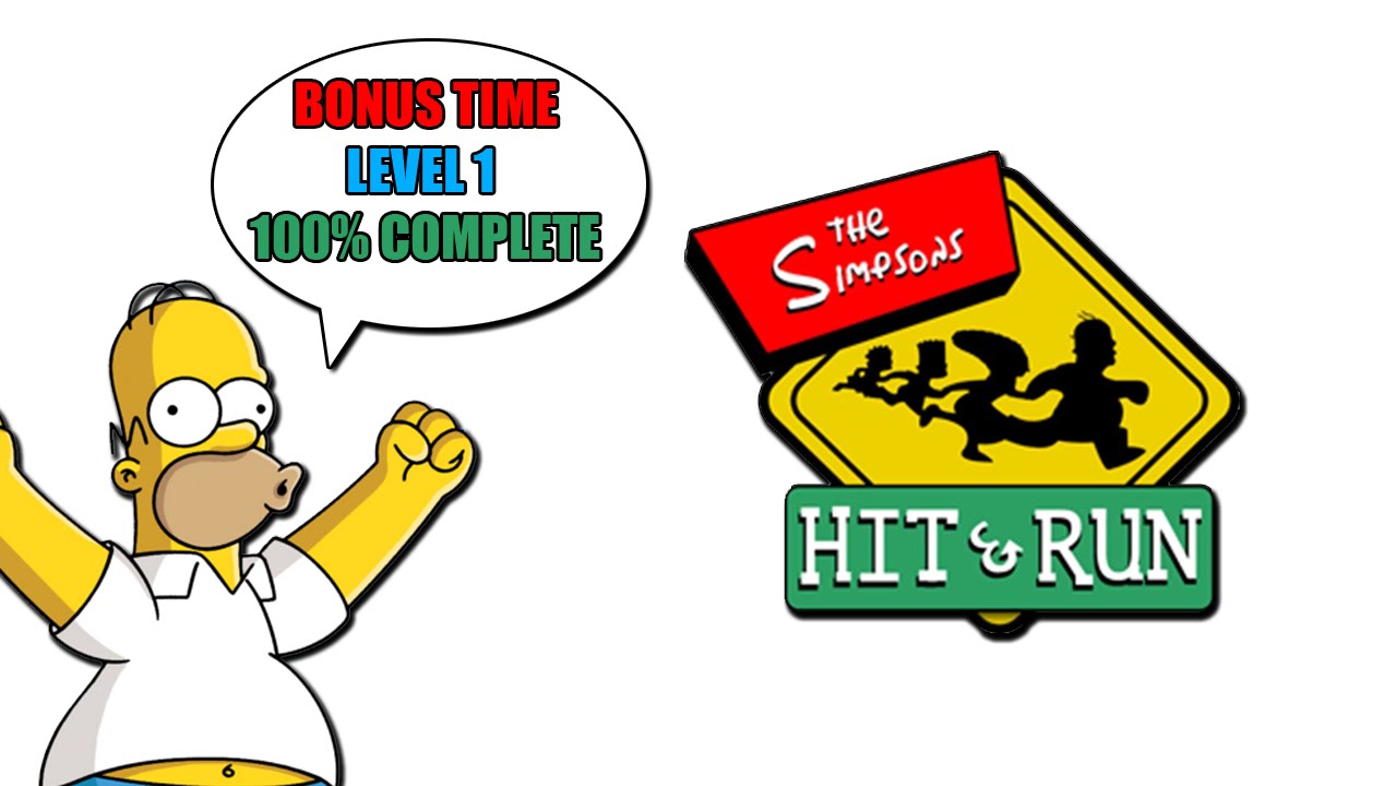 BONUS TIME - Level 1 | 100% COMPLETE | The Simpsons: Hit And Run - YouTube