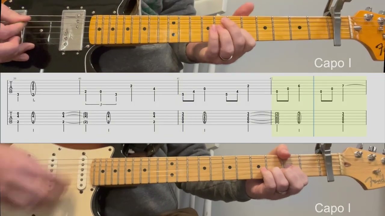 The New Year - Death Cab For Cutie Guitar Tab and Play Through