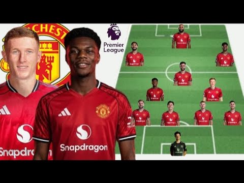 Man United Potential 4-2-3-1 Line twitch Elliot & Tchouameni Under ...
