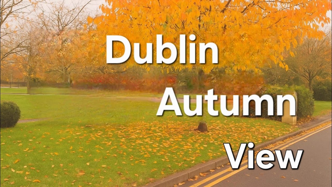 🍂 4K Autumn Drive Through Beaumont Road Dublin 🇮🇪 | Stunning Fall Colors
