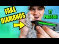 Testing The only FAKE DIAMOND Chain That Will ""Pass Your Diamond Tester".. BUT IS IT TRUE!