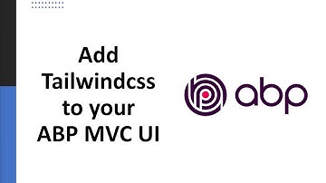 Add tailwindcss to your ABP MVC UI / Razor Pages