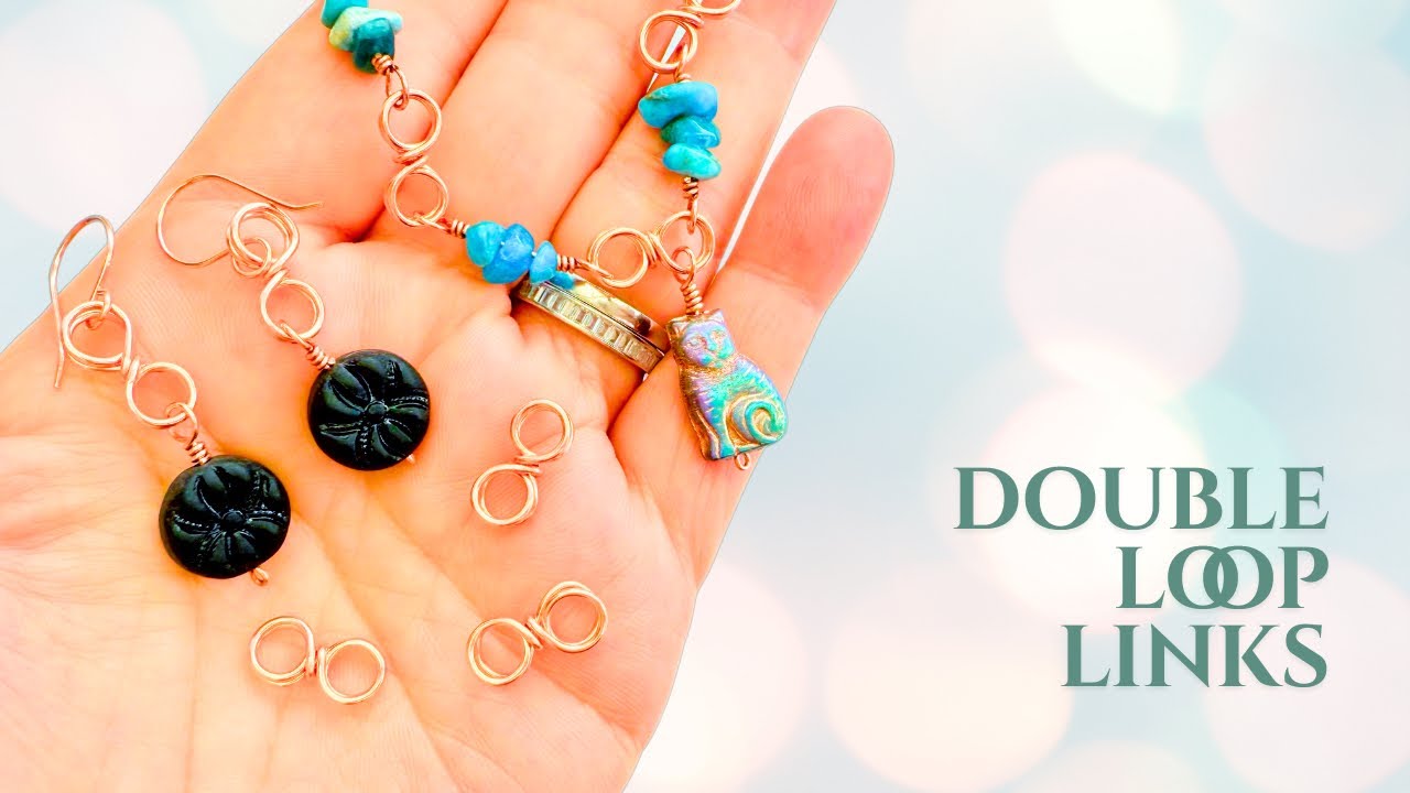 Wire Wrap Double Loop Links - Jewelry Making Tutorial