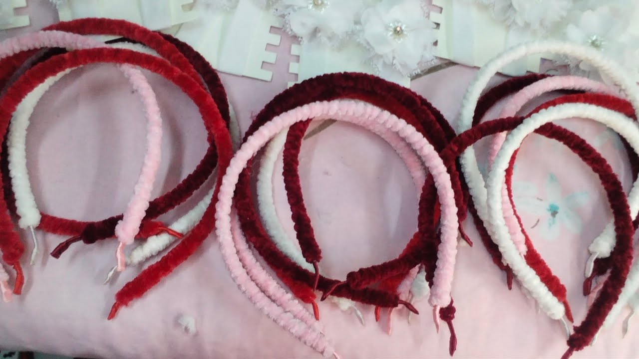 للهاندميد#فكره-#سهله#وبسيطه#طوق شعر 🫶🏼👍🏼🫵🏼،باقل التكاليف (ابدئي مشروع 🫢♥️🧿 المربح (بالف جنيه)