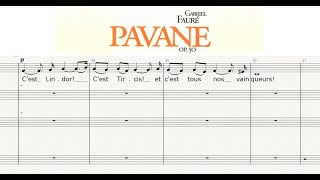 Pavane  Op. 50: Gabriel Fauré - BASS + piano  accompaniment (training score)