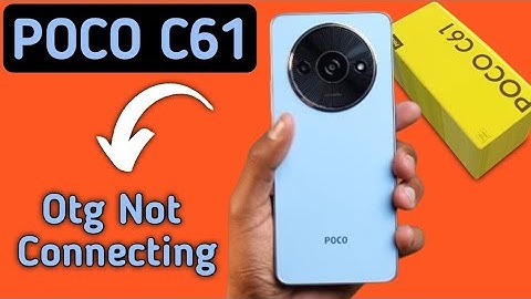 Poco C61 Otg connect Nehi ho raha, how to solve Otg not connecting in poco, enable otg settings in p