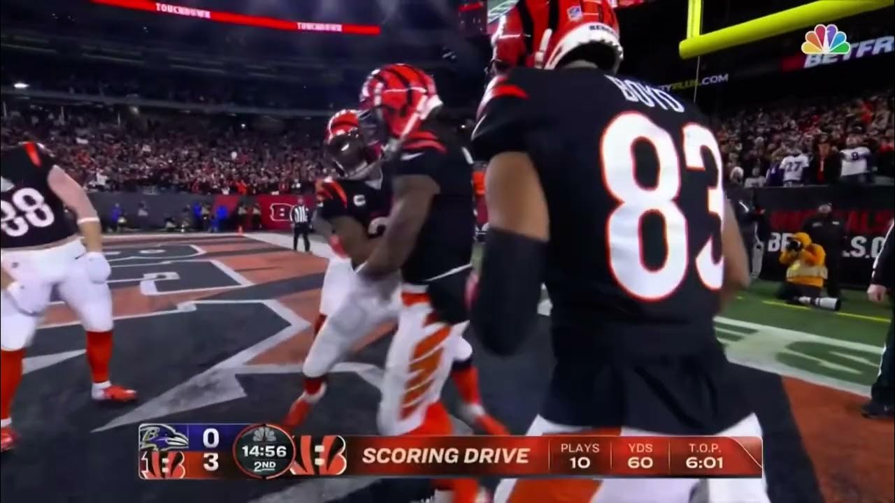 Bengals score 1st touchdown of the game YouTube