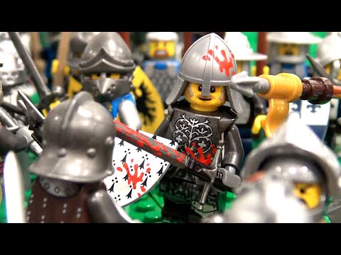 LEGO Battle of Castillon with 500 Minifigs! Hundreds Years' War