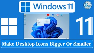 ✅ how to make desktop icons bigger or smaller on windows 11