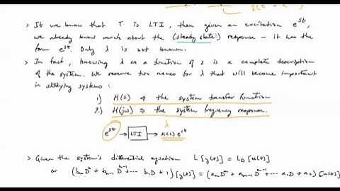 Deriving the Frequency Response of an LTI System From Its Differential Equation Description