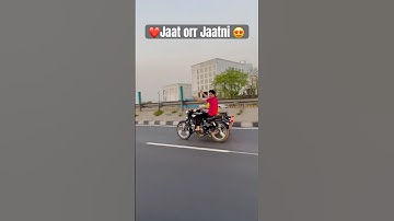 ⁠😍❤️@bullet_lover_3.5.0#jaat#jaatni#youtubeshorts#bullet#bulletstandard#jaatjatni#girlpower#wife