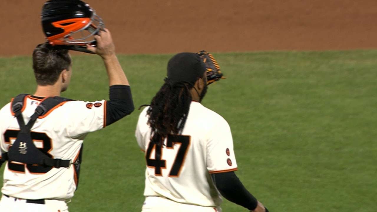 Madison Bumgarner, a Durable Ace, Goes Deep for the Giants - The